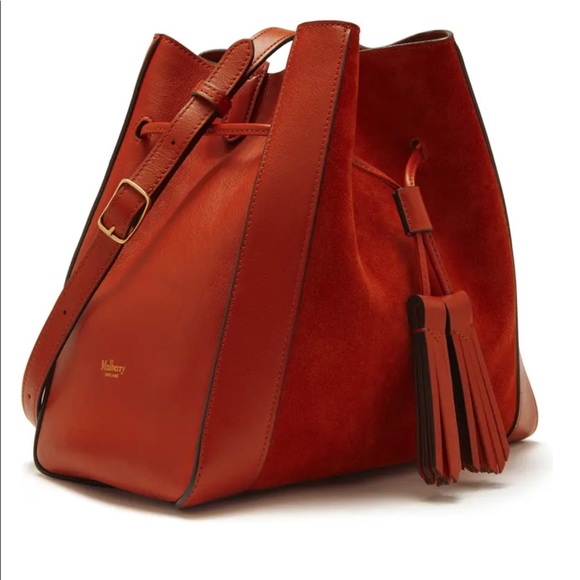 Mulberry Small Millie in Rust Suede & Silky Calf with pouch - Picture 3 of 9